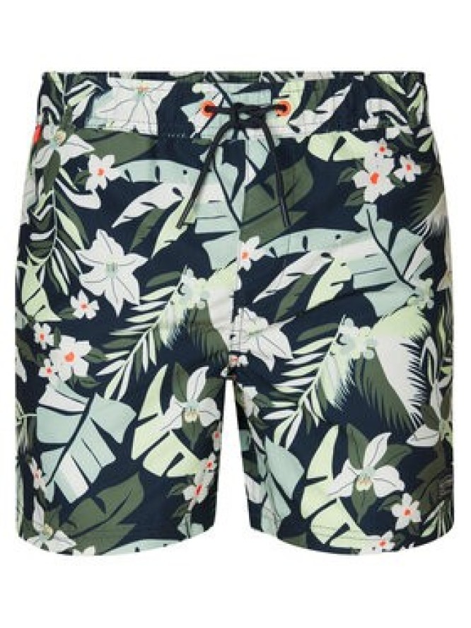 Petrol Industries Szorty kąpielowe M-1050-SWS960 Zielony Regular Fit