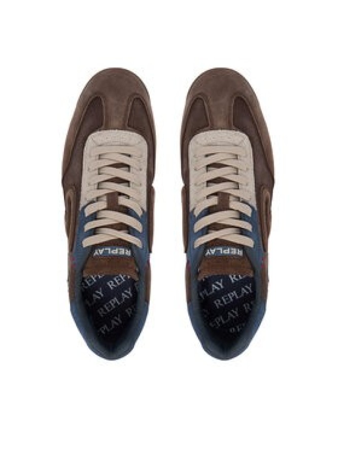 REPLAY Sneakersy GMSIB .000.C0002L Brązowy