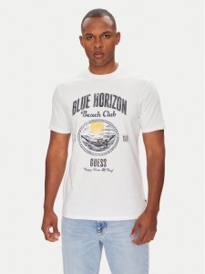 Guess T-Shirt M5YI69 KBW41 Biały Regular Fit