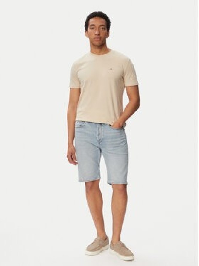 Tommy Jeans T-Shirt Jaspe Htr Tee Ext DM0DM20363 Beżowy Slim Fit