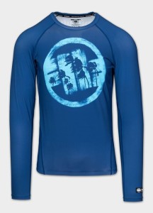 Rashguard longsleeve męski PITBULL techniczna koszulka sportowa LOGO PALMS