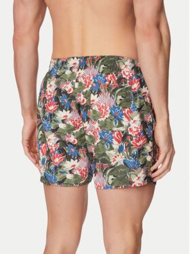 BOSS Szorty kąpielowe Piranha 50508844 Zielony ciemny Regular Fit