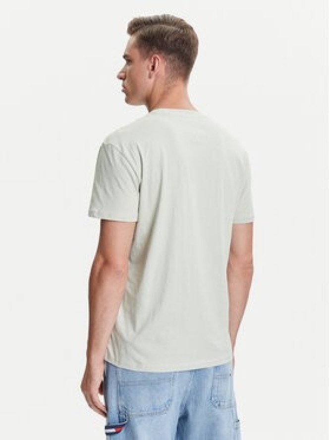 Tommy Jeans T-Shirt Dna Flag DM0DM21941 Zielony Regular Fit