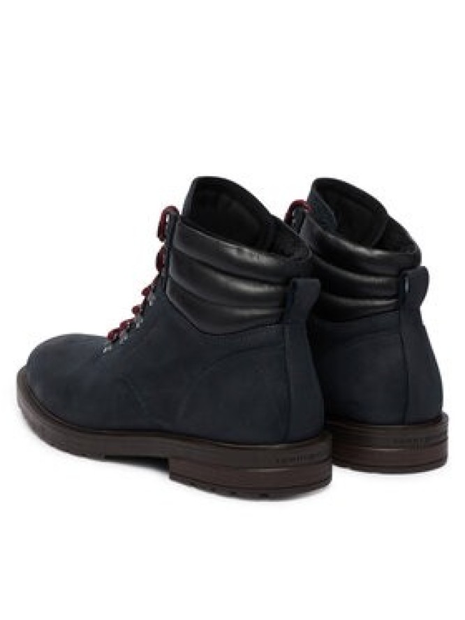 Tommy Hilfiger Trzewiki Cleated Hilfiger Wrm Hook Boot FM0FM05699 Granatowy