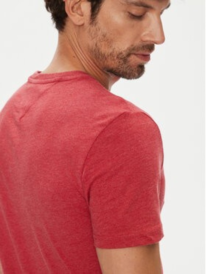 Tommy Jeans T-Shirt Jaspe DM0DM20363 Czerwony Slim Fit