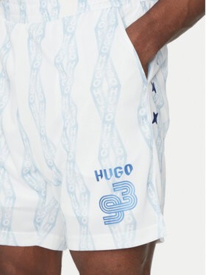 HUGO Szorty kąpielowe Niteam 50536102 Biały Regular Fit