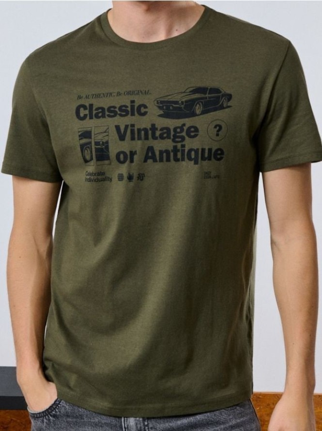 Koszulka z nadrukiem - zielony