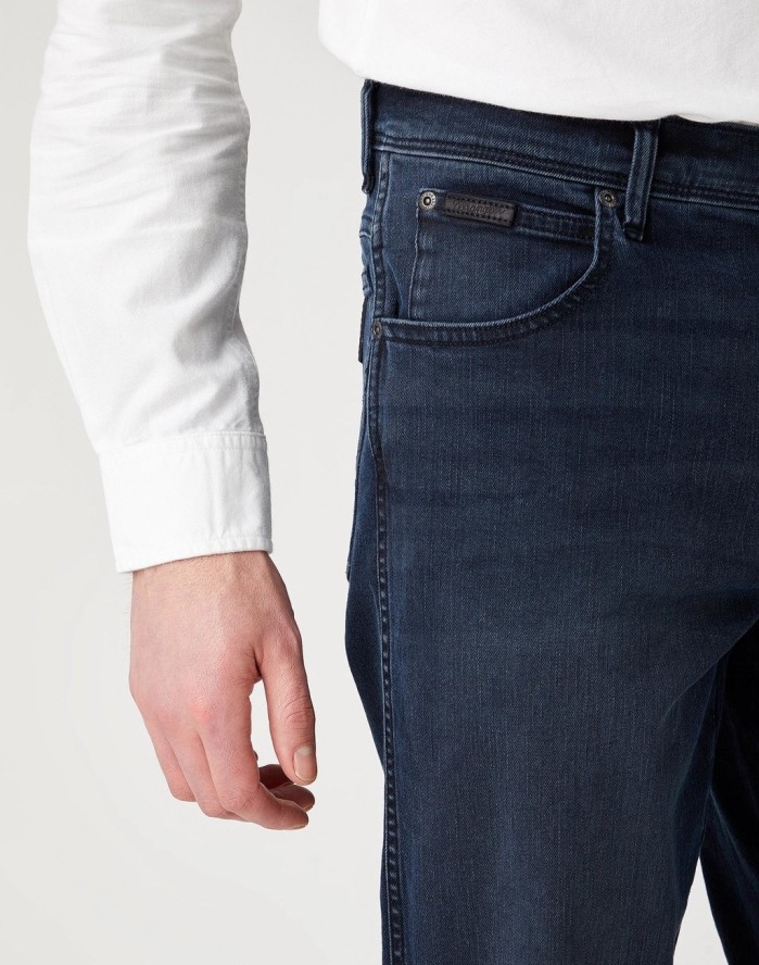 MĘSKIE SPODNIE JEANSOWE WRANGLER TEXAS SLIM BRUISED RIVER W12SLT364 112141158