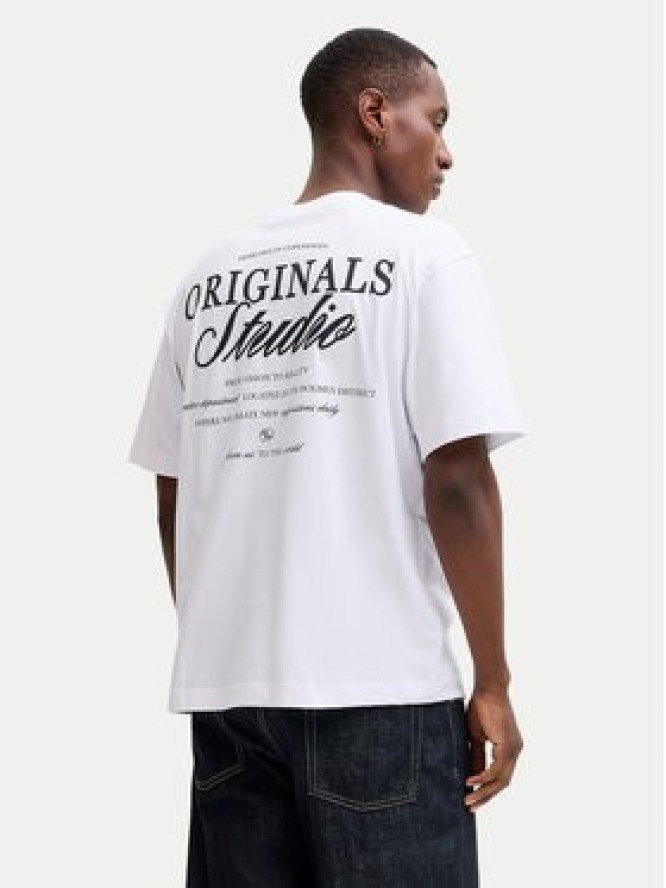 Jack & Jones T-Shirt Norrebro Typo 12282898 Biały Regular Fit