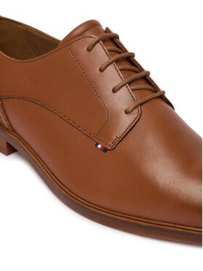 Tommy Hilfiger Półbuty Hilfiger Leather Dress Shoe FM0FM05777 Brązowy