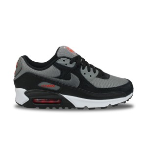 Buty do chodzenia męskie Nike Air Max 90 Black flat Pewter-picante Red