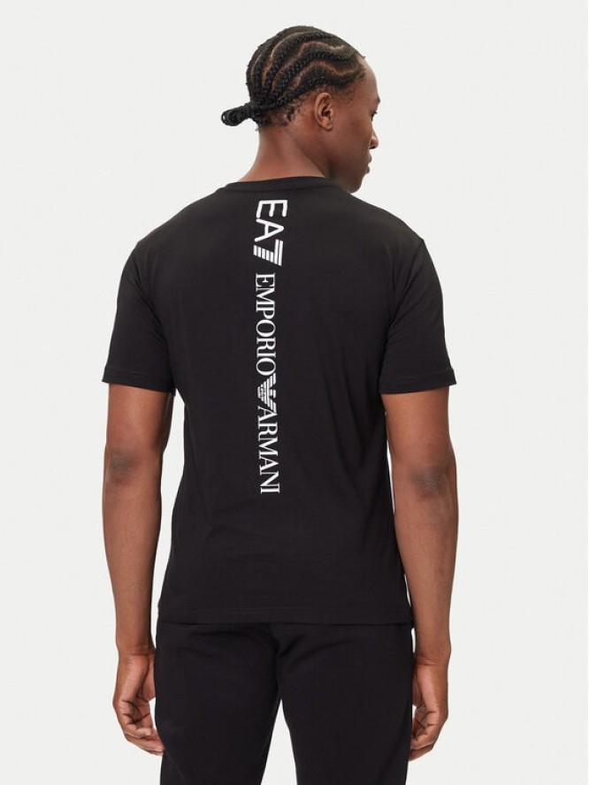 EA7 Emporio Armani T-Shirt 7M000567 AF10375 MC001 Czarny Regular Fit