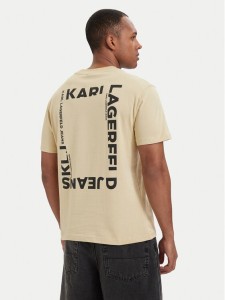Karl Lagerfeld Jeans T-Shirt B2M17090 Khaki Relaxed Fit