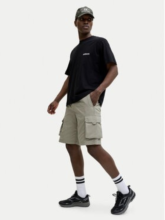 Jack & Jones Szorty materiałowe Cole Ivan 12288611 Zielony Regular Fit