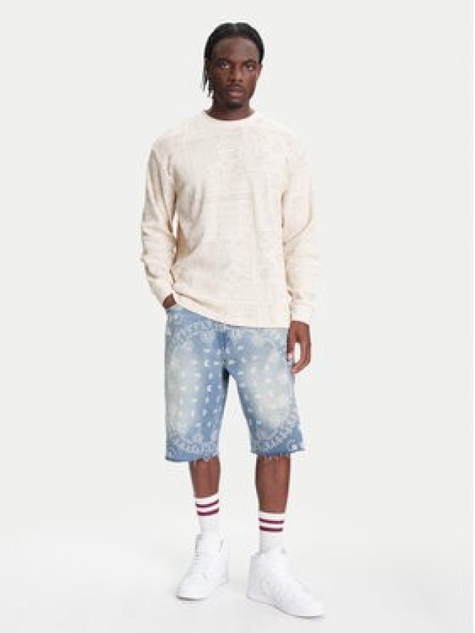 Karl Kani Bluza Signature Paisley Waffle PD00005328 Beżowy Regular Fit