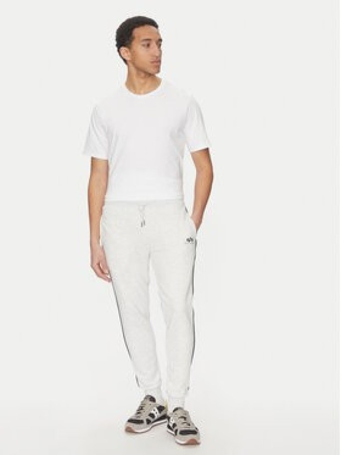 Alpha Industries Spodnie dresowe Small Logo 156374 Szary Regular Fit