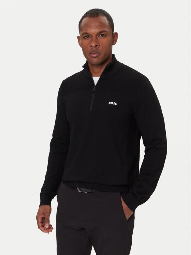 BOSS Sweter Momentum-X QZ 50547898 Czarny Regular Fit