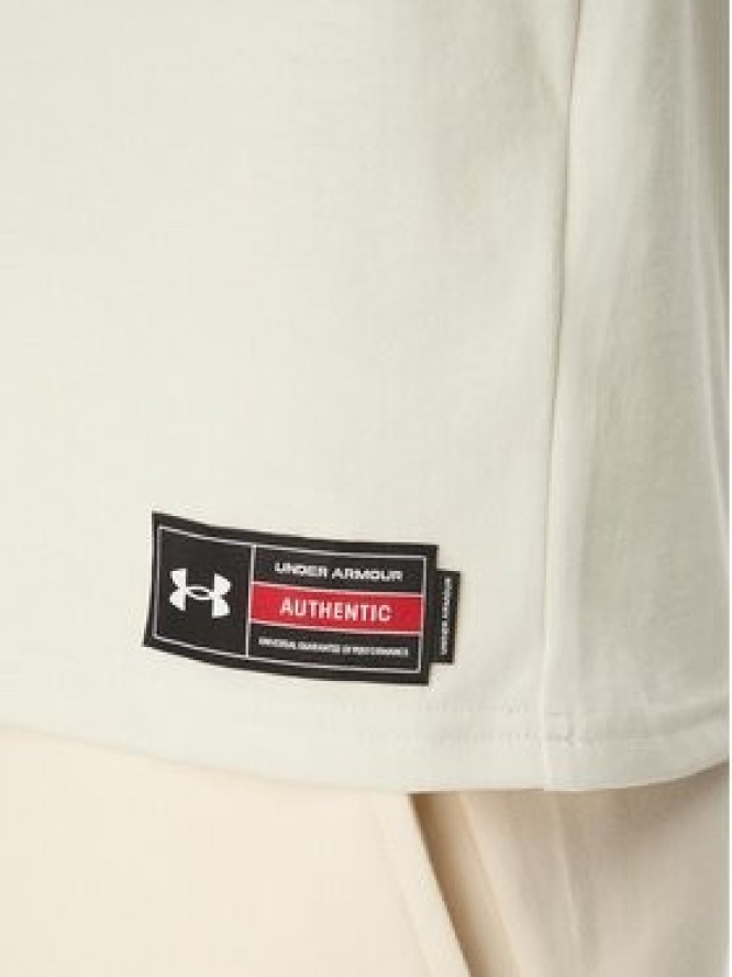 Under Armour T-Shirt Heavyweight Varsity 1390179 Beżowy Oversize