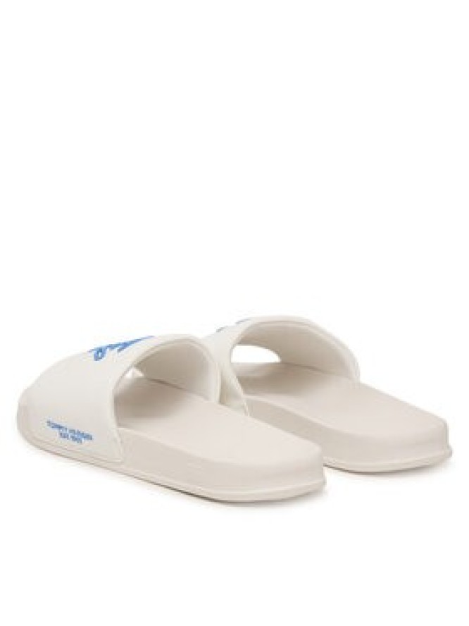 Tommy Hilfiger Klapki Logo Embroidery Canvas Pool Slides FM0FM05858 Biały