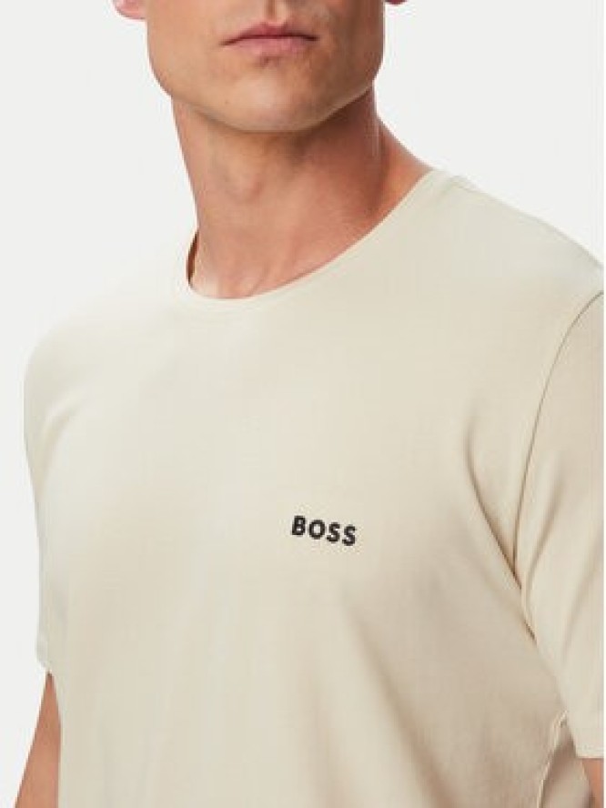 BOSS T-Shirt Mix&Match 50515312 Kremowy Regular Fit