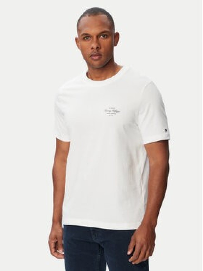 Tommy Hilfiger T-Shirt Nautical MW0MW44258 Biały Regular Fit
