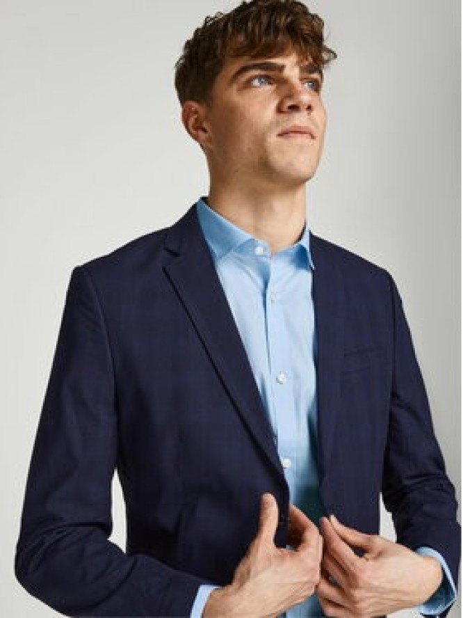 Jack & Jones Koszula Parma 12097662 Niebieski Super Slim Fit