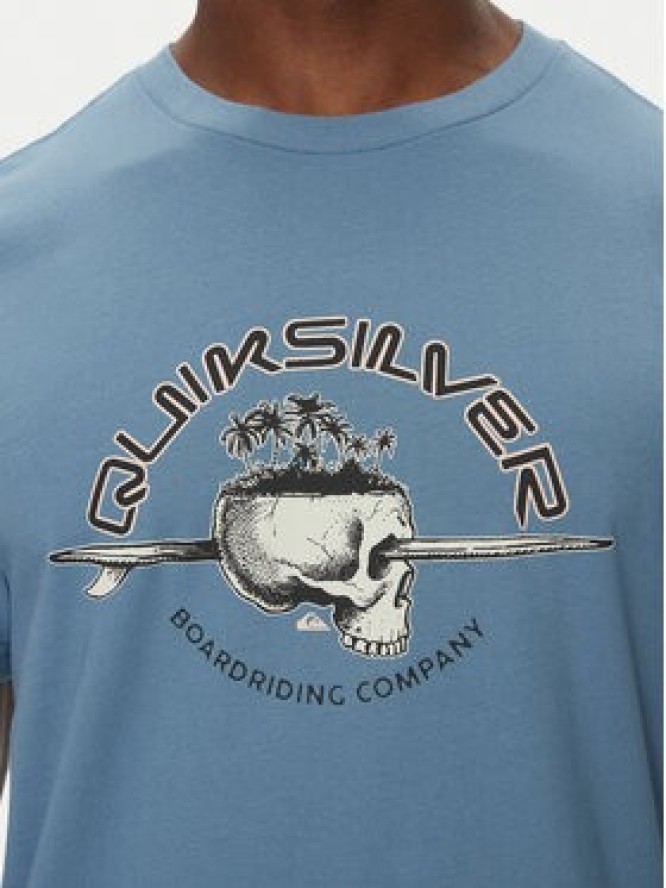 Quiksilver T-Shirt EQYZT08056 Niebieski Regular Fit