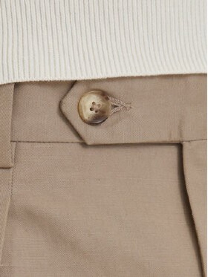 Tommy Hilfiger Szorty materiałowe Smart Casual MW0MW42670 Beżowy jasny Relaxed Fit