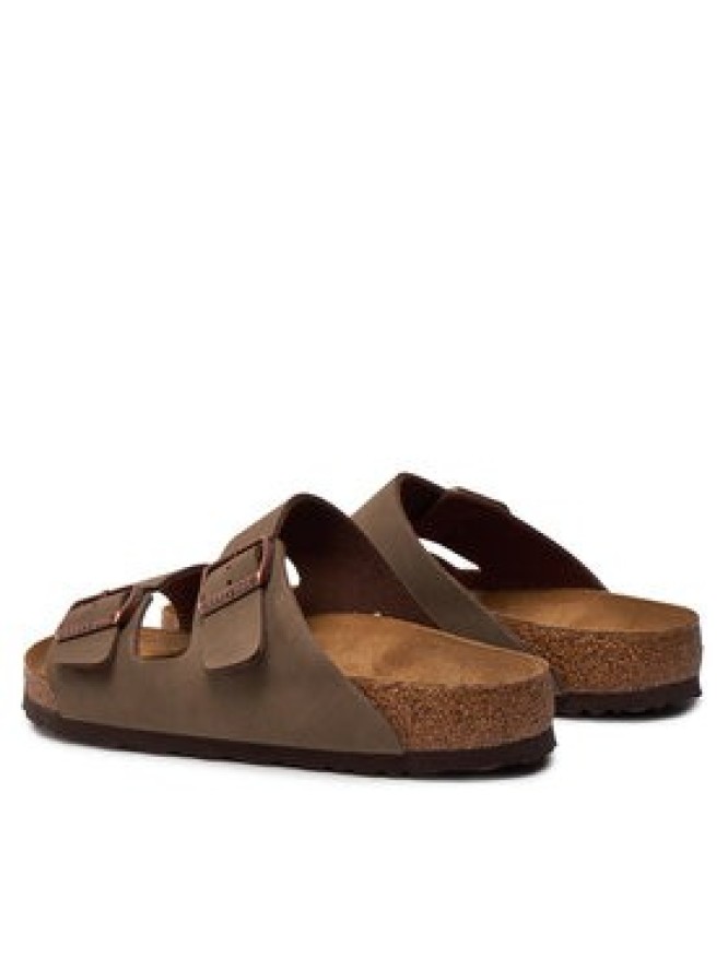 Birkenstock Klapki Arizona Birko-Flor nubuk 151181 Brązowy