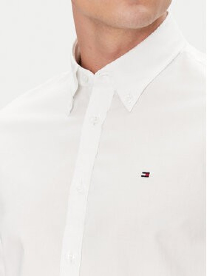 Tommy Hilfiger Koszula MW0MW38658 Biały Slim Fit