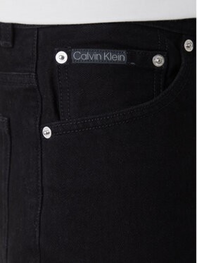 Calvin Klein Jeans Szorty jeansowe 90's LV04RF794G Czarny Slim Fit
