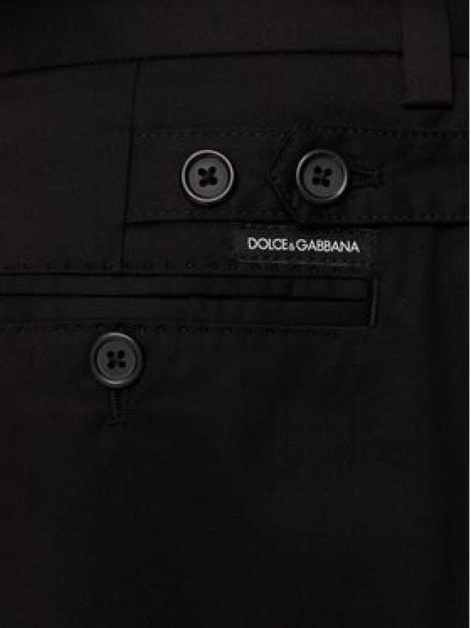 Dolce&Gabbana Spodnie materiałowe GY6IET GI434 N0000 Czarny Regular Fit