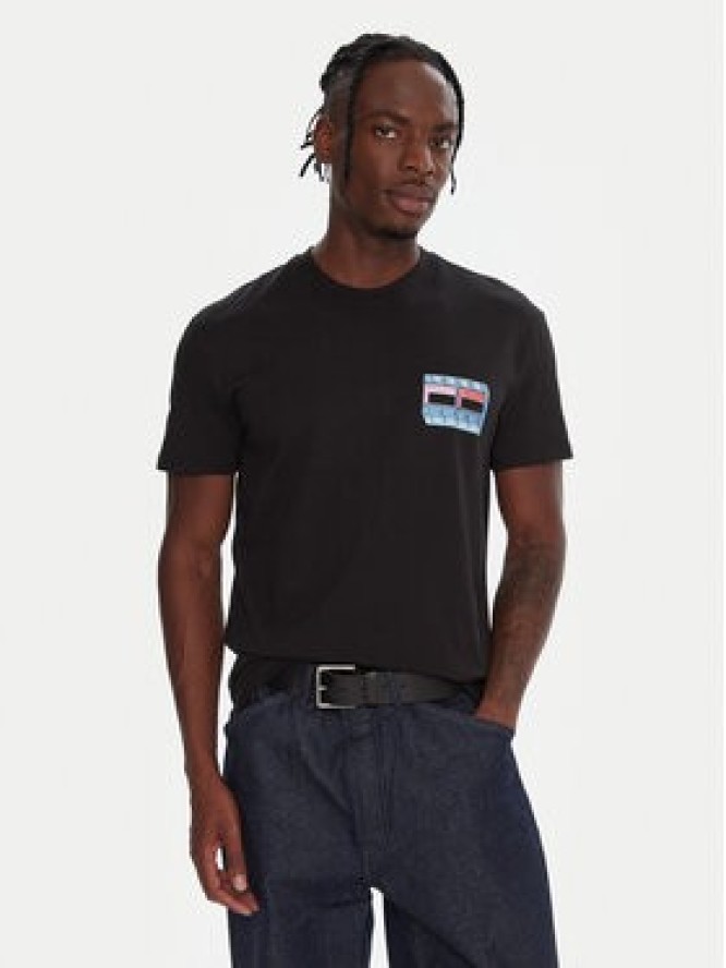 Tommy Jeans T-Shirt DM0DM21980 Czarny Regular Fit