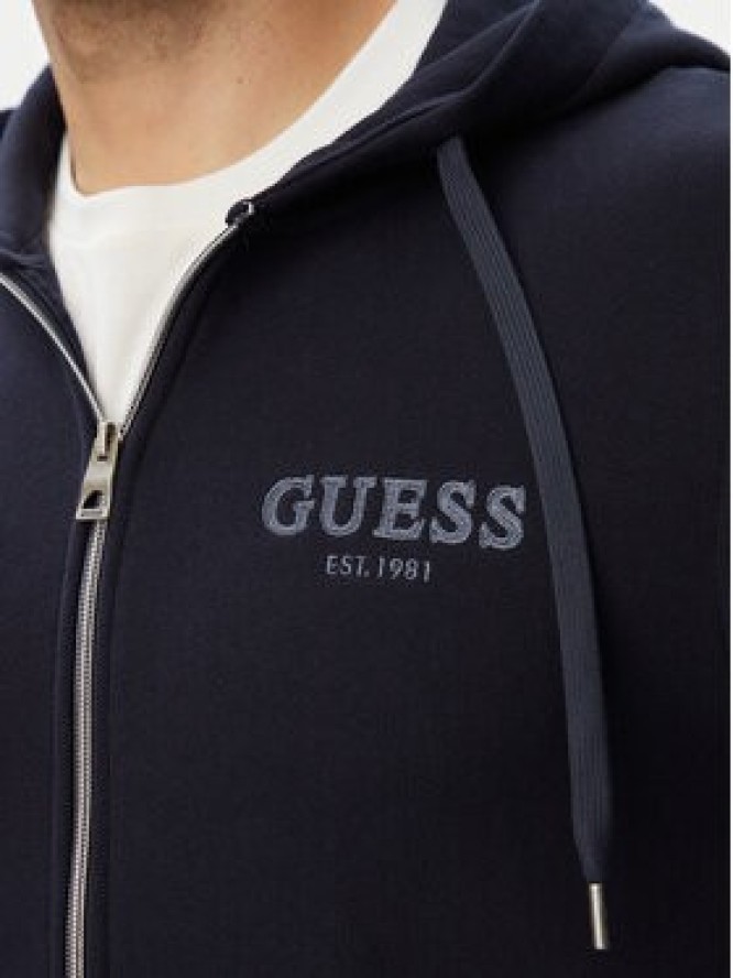 Guess Bluza M6YQ48 K4244 Granatowy Slim Fit