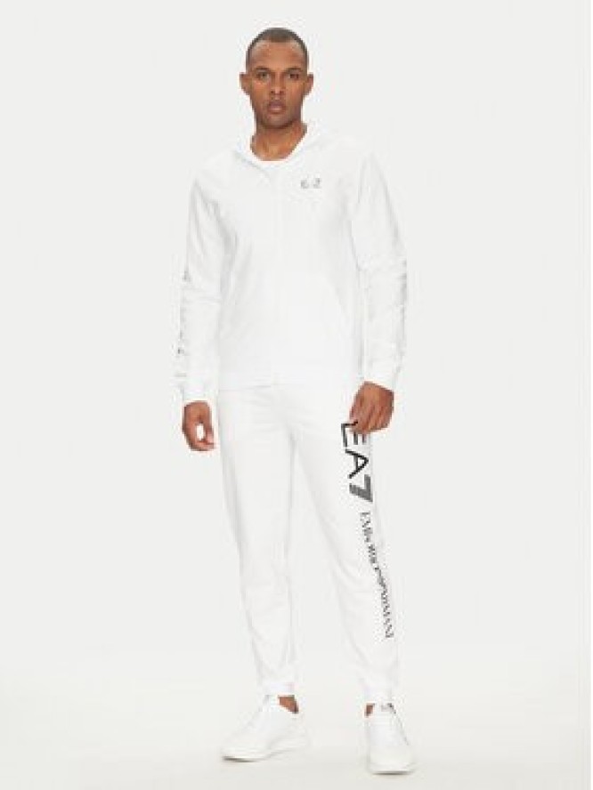 EA7 Emporio Armani Spodnie dresowe 7M000571 AF13512 M0003 Biały Regular Fit
