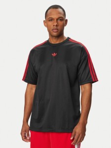 adidas T-Shirt adicolor Jacquard KD5831 Czarny Loose Fit