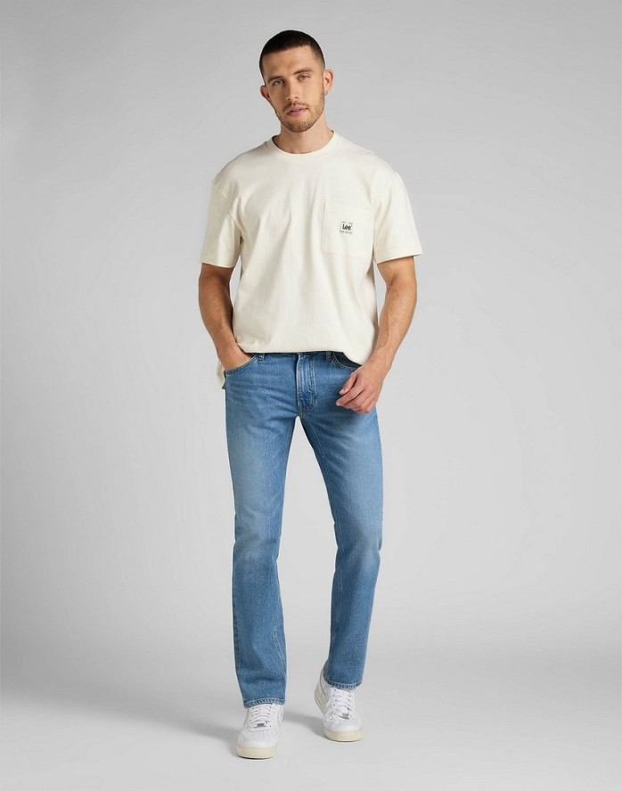 LEE DAREN ZIP FLY MĘSKIE SPODNIE JEANSOWE WORKER LIGHT L707MWF 112322221