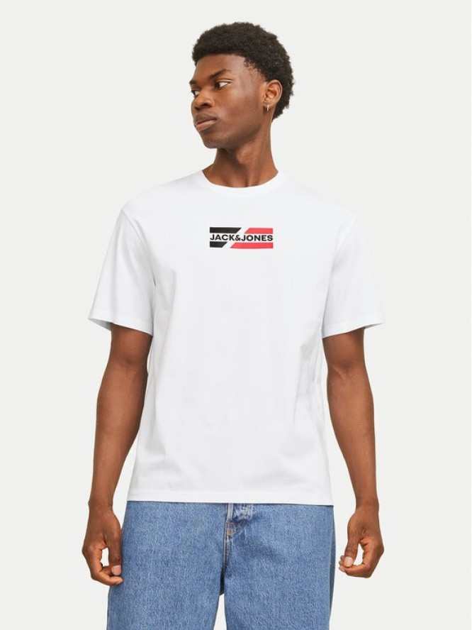 Jack & Jones T-Shirt Corp Graphic 12268415 Biały Regular Fit