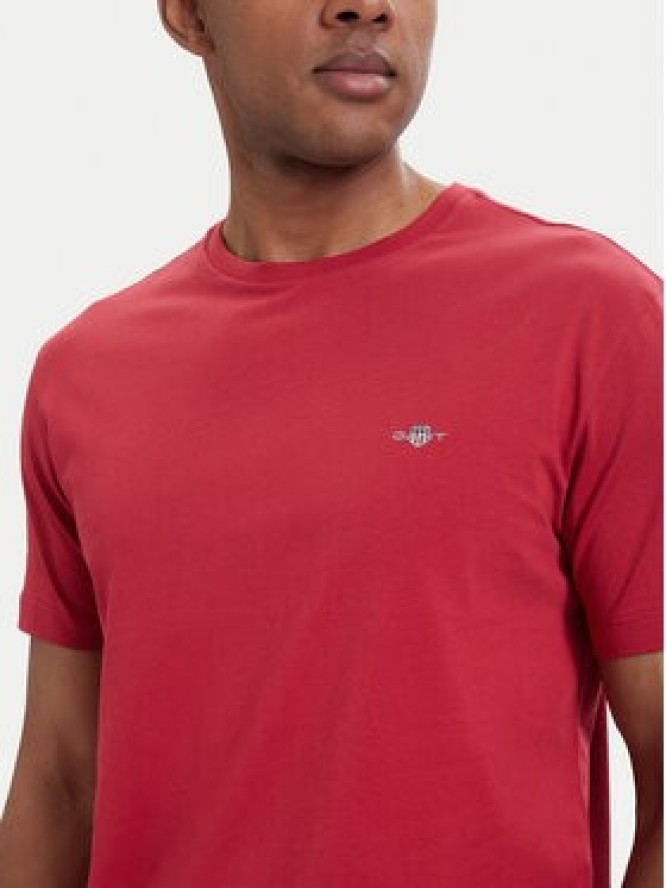 Gant T-Shirt Shield 2003184 Czerwony Regular Fit
