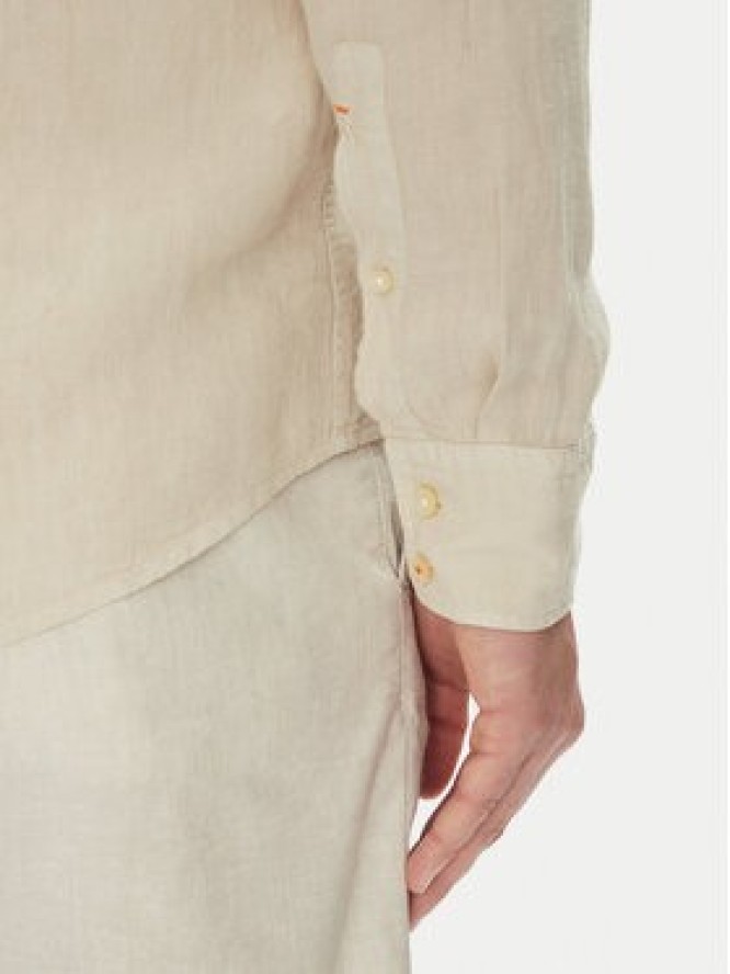 BOSS Koszula 50537381 Beżowy Regular Fit