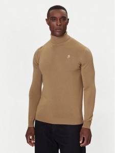 KARL LAGERFELD Golf 655058 554399 Beżowy Regular Fit