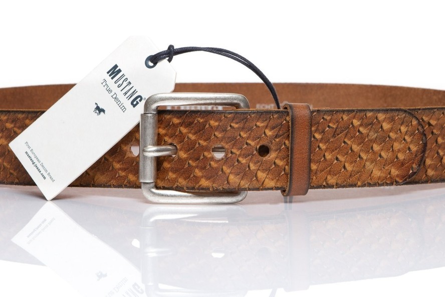 MUSTANG PASEK SKÓRZANY SOPO-MUS076 645 45 mm Ledergürtel