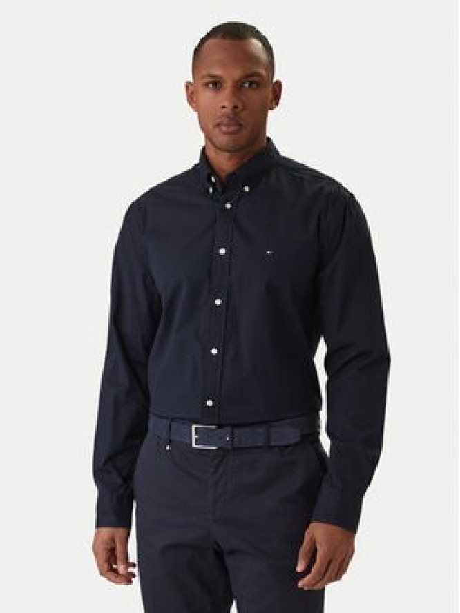 Tommy Hilfiger Koszula Core Flex MW0MW39988 Granatowy Regular Fit