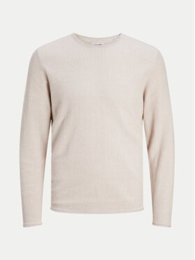 Jack & Jones Sweter Cooper 12258407 Beżowy Regular Fit