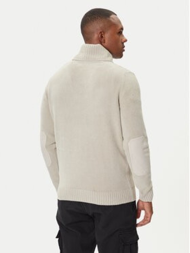 Aeronautica Militare Sweter 252MA1574UL00539 Beżowy Regular Fit