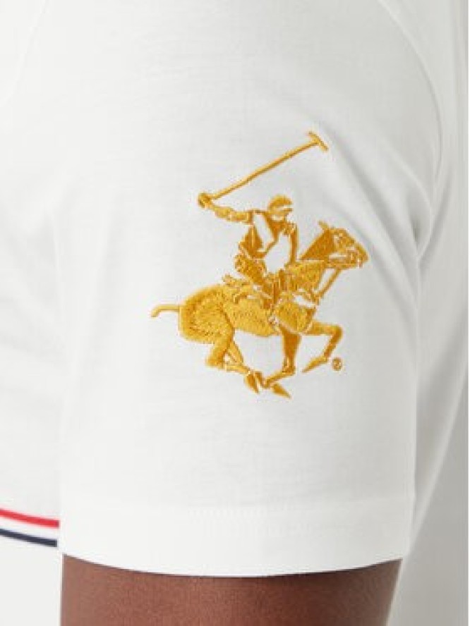 Beverly Hills Polo Club T-Shirt P-SS26M-TS1519 Biały Regular Fit
