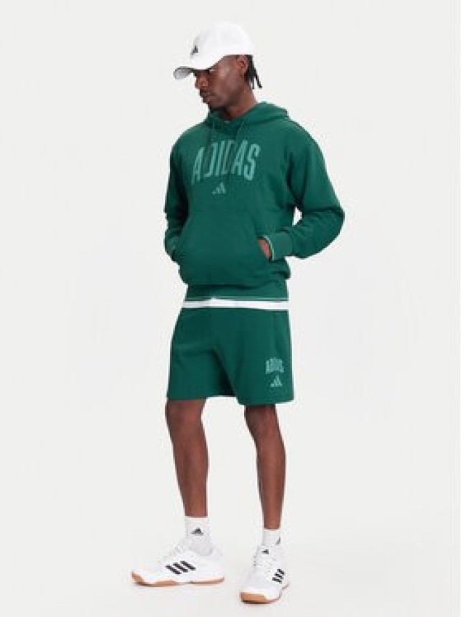 adidas Szorty sportowe Collegiate JM1727 Zielony Regular Fit