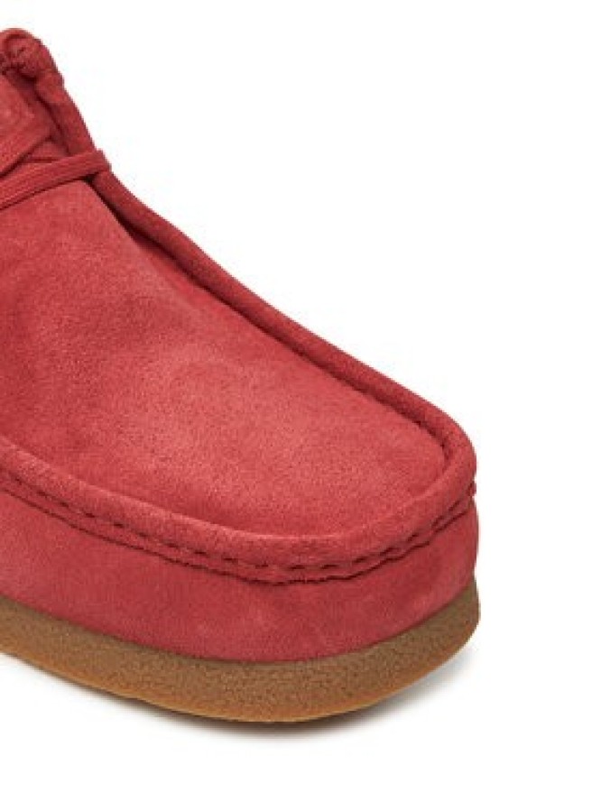 Clarks Półbuty Wallabee 26180921 Czerwony