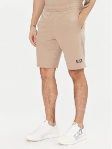 EA7 Emporio Armani Szorty sportowe 8NPS65 PJVRZ U6155 Beżowy Regular Fit