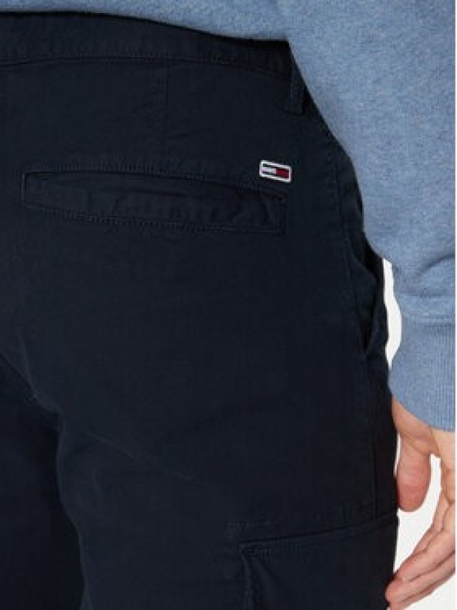 Tommy Jeans Spodnie materiałowe Austin DM0DM20281 Granatowy Regular Fit